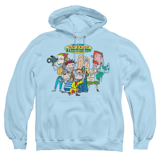 Wild Thornberrys Ready For Action Mens Hoodie Light Blue