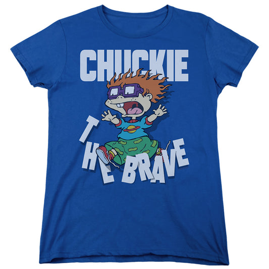 Rugrats Chuckie The Brave Womens T Shirt Royal Blue Officially Licensed
