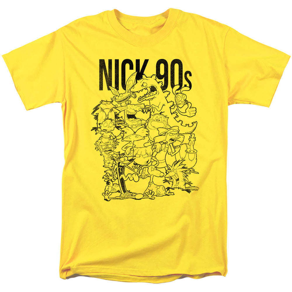 Nickelodeon 90S Nick 90S Mens T Shirt Yellow Officially Licensed