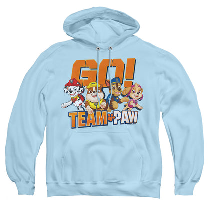 Paw Patrol Go! Team Paw Mens Hoodie Light Blue