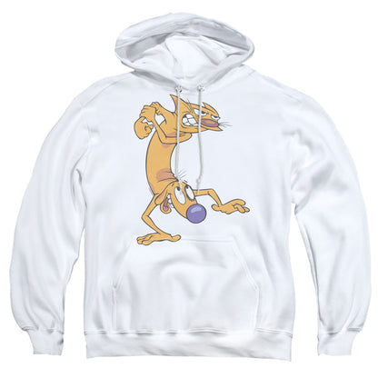 Catdog Ready To Fight Mens Hoodie White