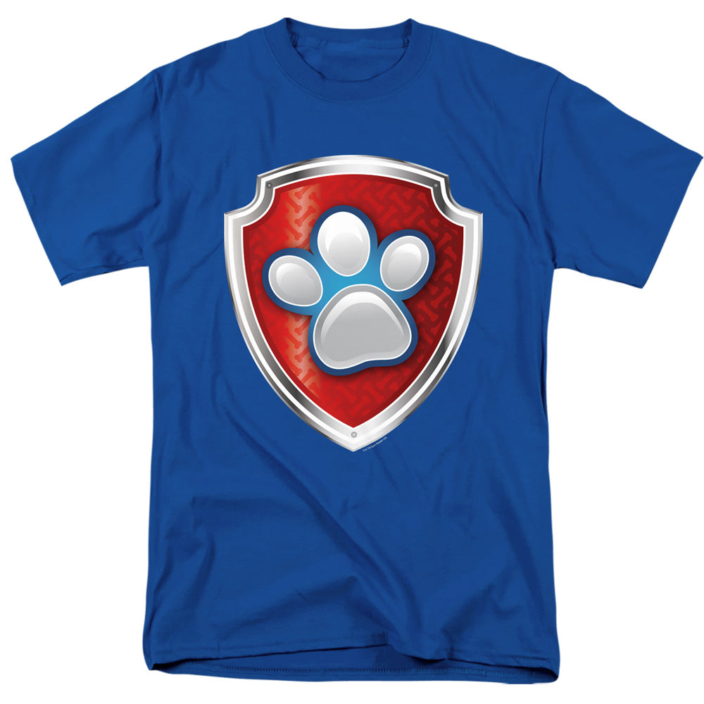 Paw Patrol Badge Mens T Shirt Royal Blue Officially Licensed