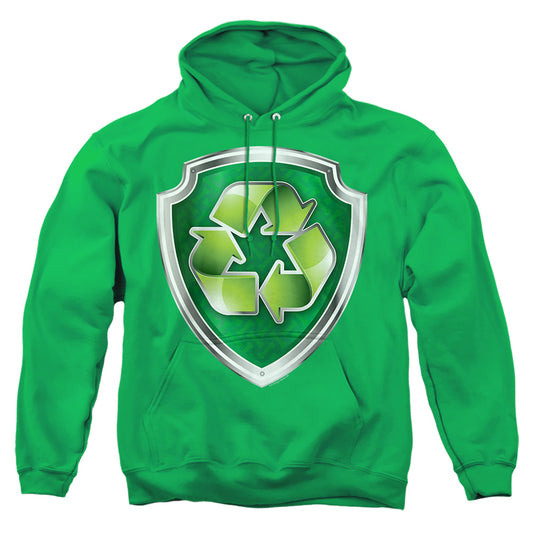 Paw Patrol Rocky Badge Mens Hoodie Kelly Green