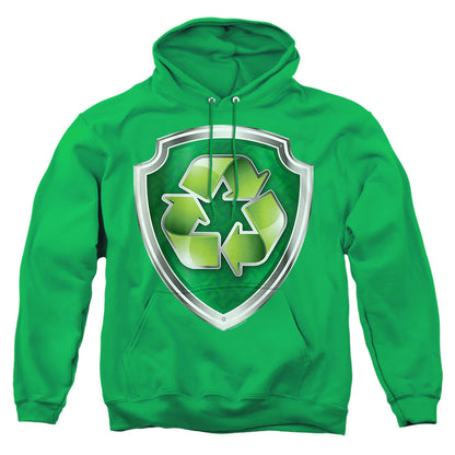 Paw Patrol Rocky Badge Mens Hoodie Kelly Green