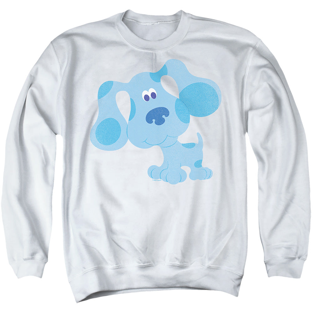 Blues Clues Blue Hug Mens Crewneck Sweatshirt White