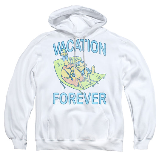 Rocko'S Modern Life Vacation Forever Mens Hoodie White