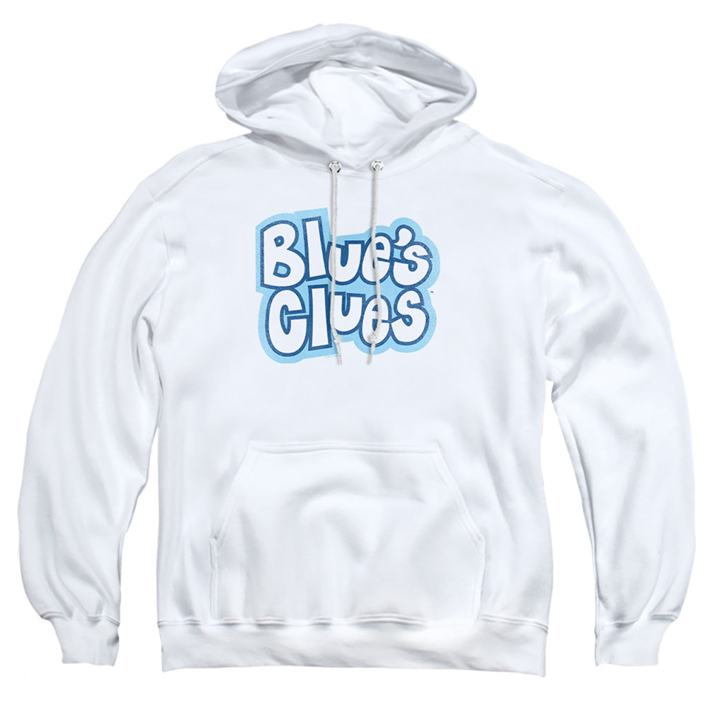 Blues Clues Blue'S Clues Vintage Logo Mens Hoodie White