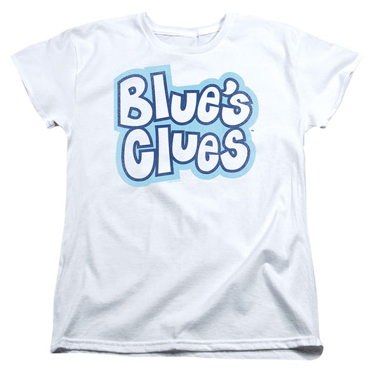 Blues Clues Blue'S Clues Vintage Logo Womens T Shirt White