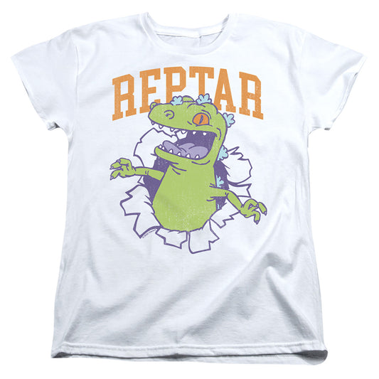 Rugrats Reptar Shirt Rip Womens T Shirt White Officially Licensed