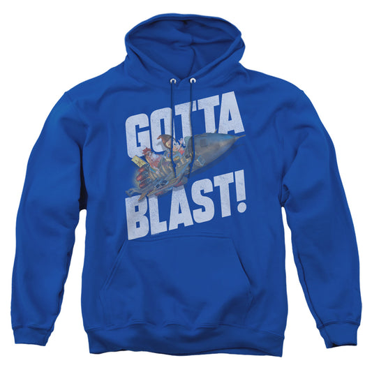 Jimmy Neutron Jimmy Neutron Gotta Blast Mens Hoodie Royal Blue