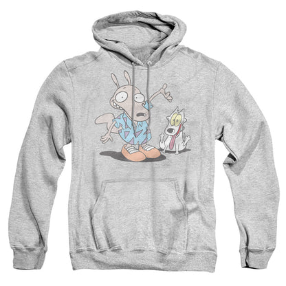 Rocko'S Modern Life Rocko And Spunky Mens Hoodie Athletic Heather