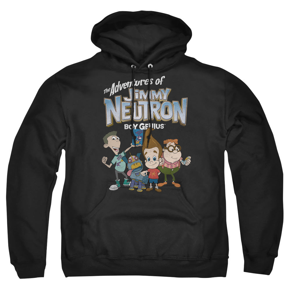 Jimmy Neutron Group Mens Hoodie Black