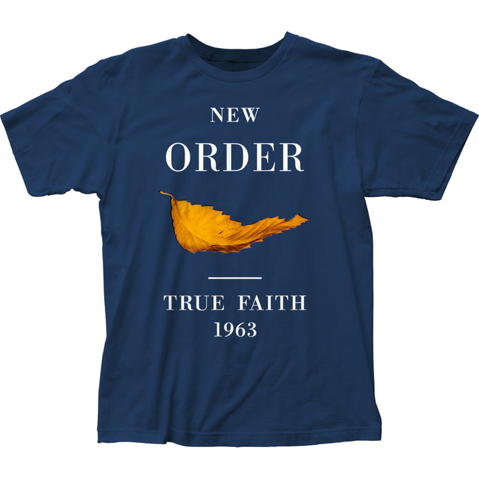 New Order True Faith Mens T Shirt Navy Blue