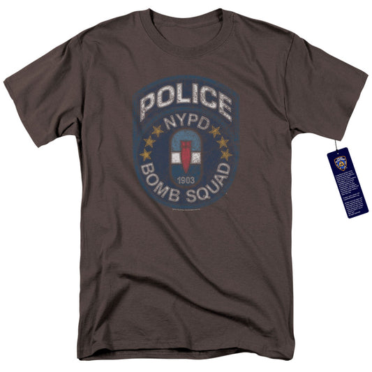 New York City Bomb Squad Mens T Shirt Charcoal