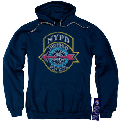 New York City Highway Patrol Mens Hoodie Navy