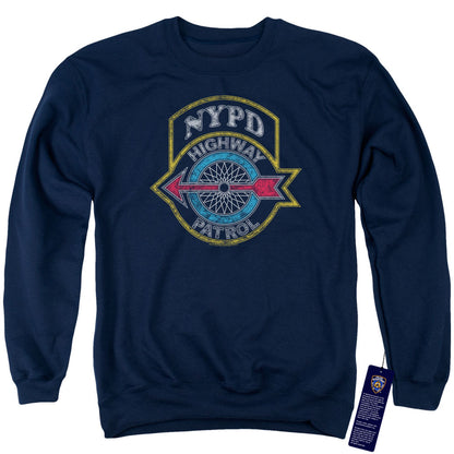 New York City Highway Patrol Mens Crewneck Sweatshirt Navy