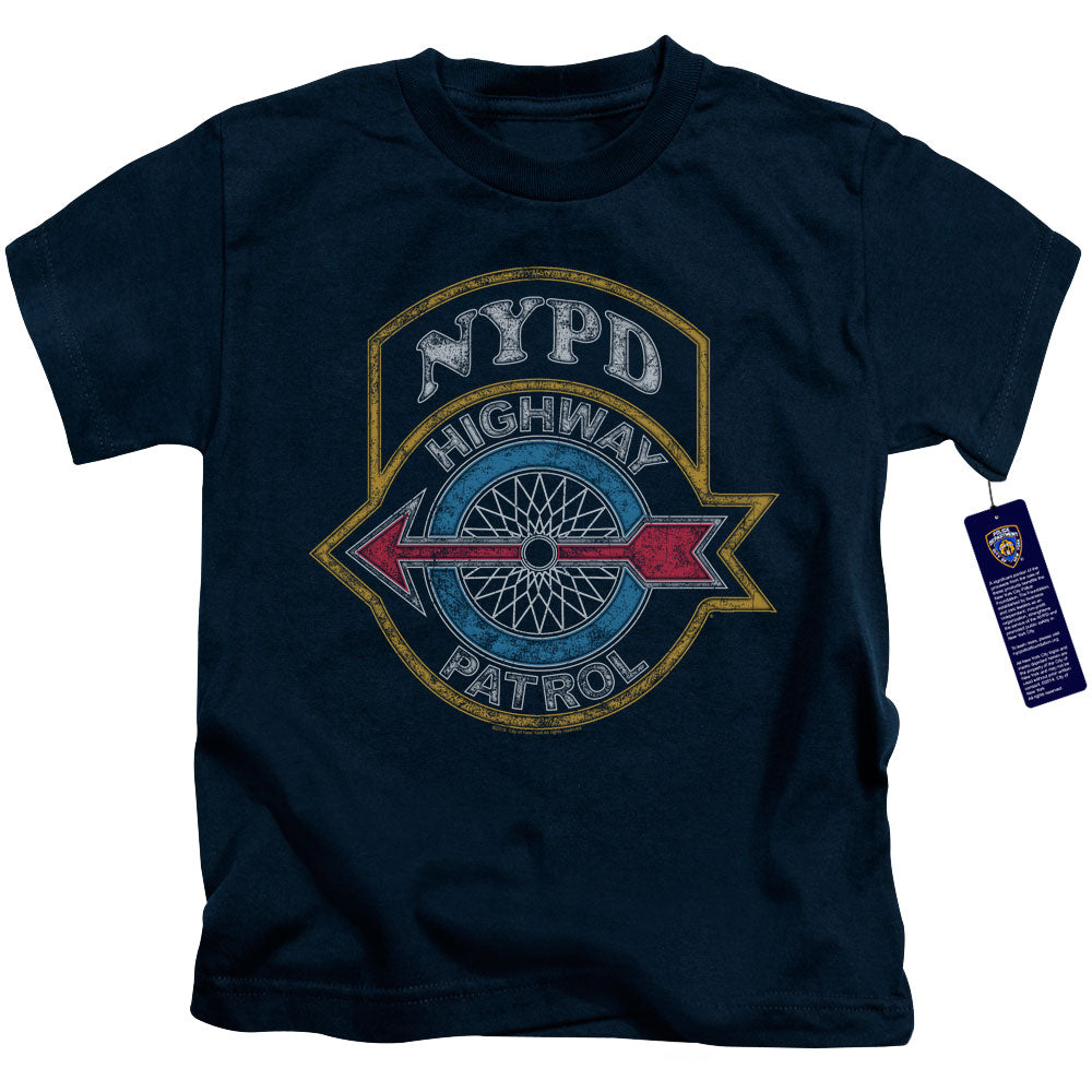 New York City Highway Patrol Juvenile Kids Youth T Shirt Navy