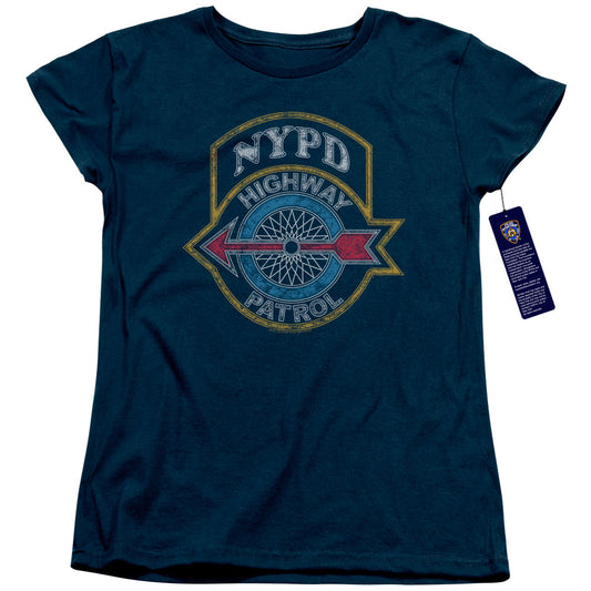 New York City Highway Patrol Womens T Shirt Navy