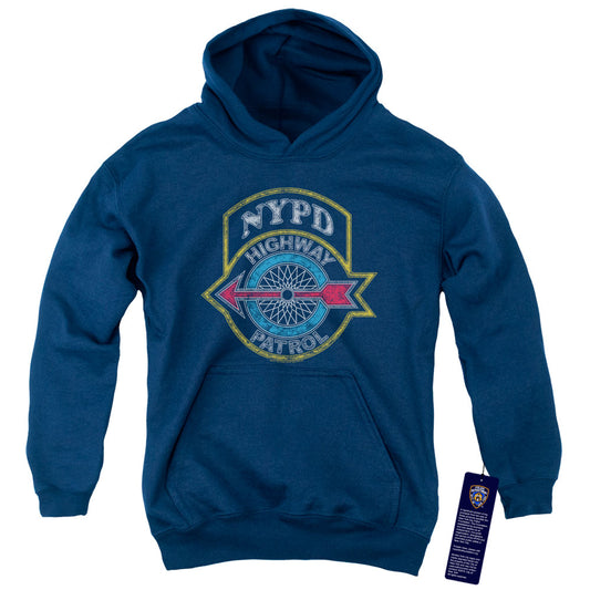 New York City Highway Patrol Kids Youth Hoodie Navy