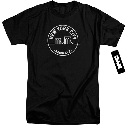 New York City See Nyc Brooklyn Mens Tall T Shirt Black