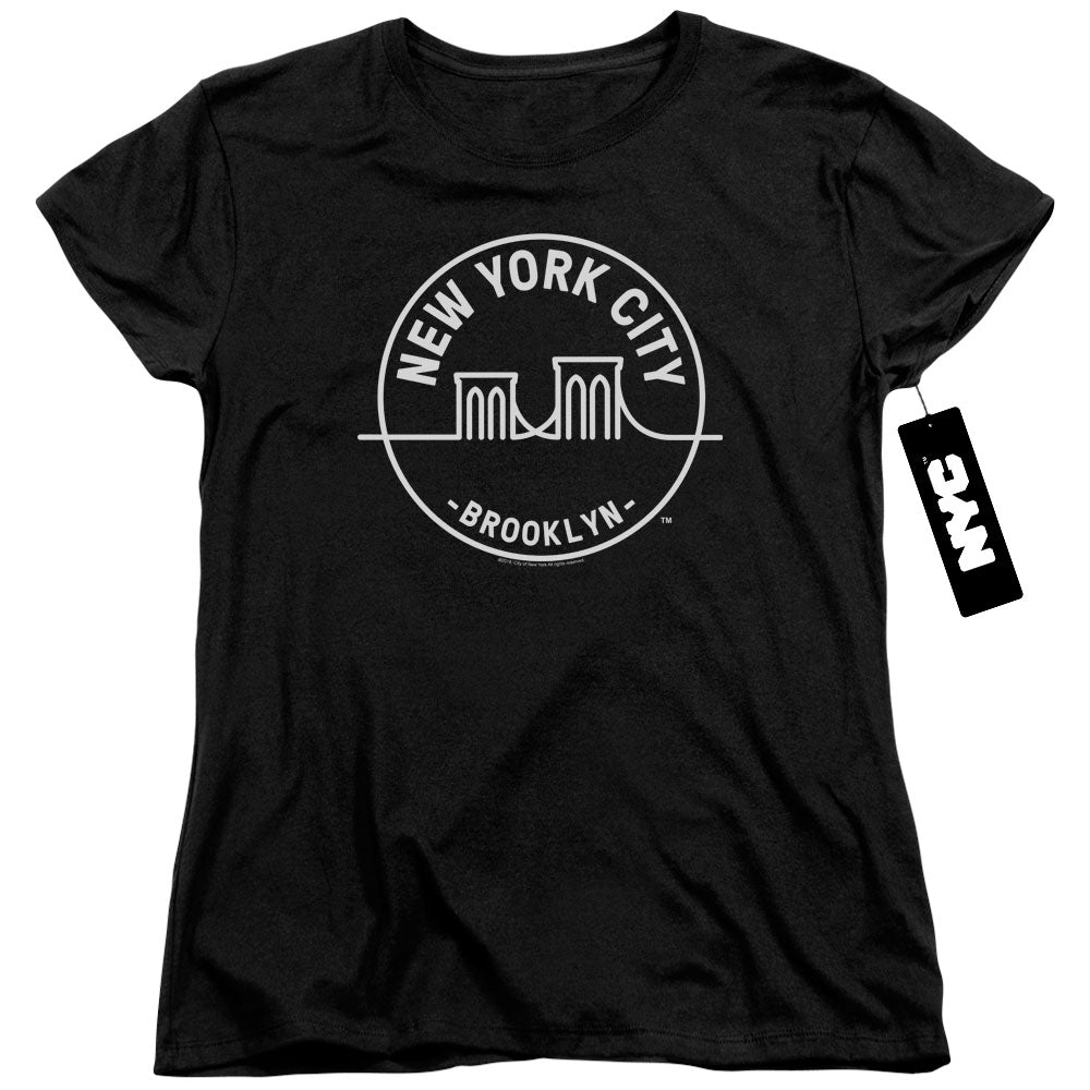 New York City See Nyc Brooklyn Womens T Shirt Black