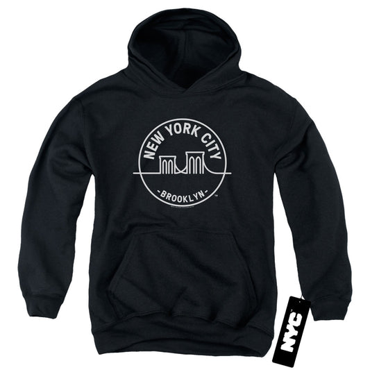 New York City See Nyc Brooklyn Kids Youth Hoodie Black