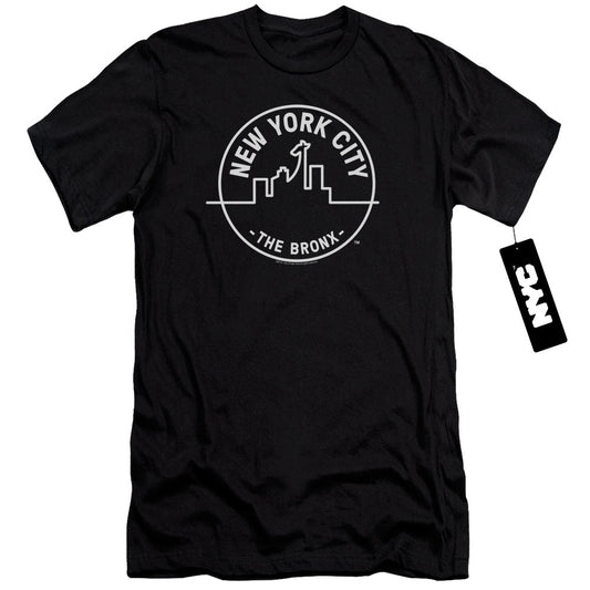 New York City See Nyc Bronx Premium Bella Canvas Slim Fit Mens T Shirt Black