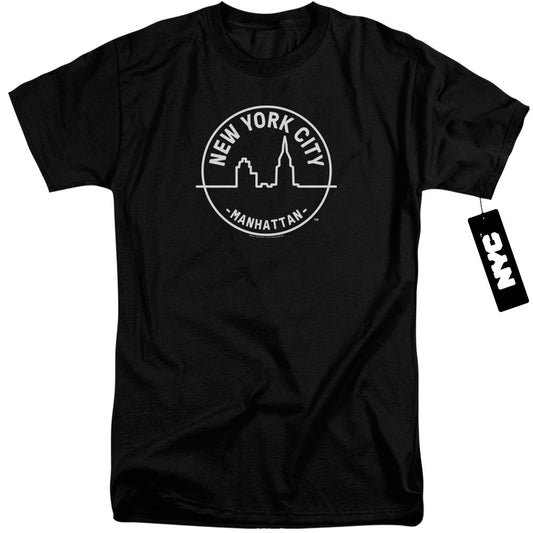 New York City See Nyc Manhattan Mens Tall T Shirt Black