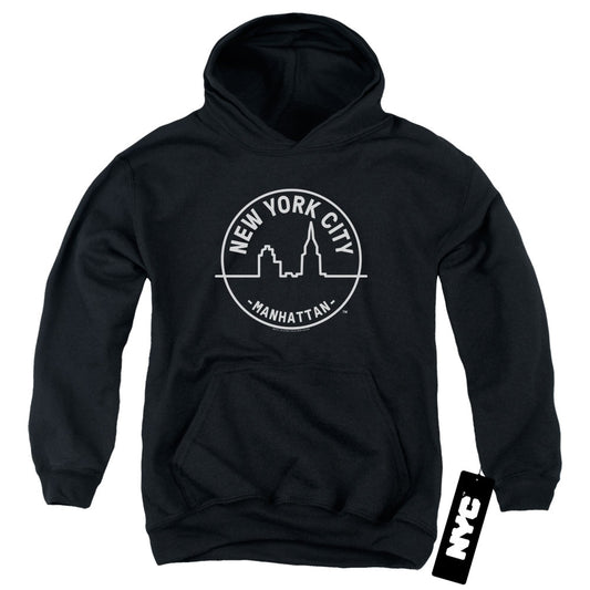 New York City See Nyc Manhattan Kids Youth Hoodie Black