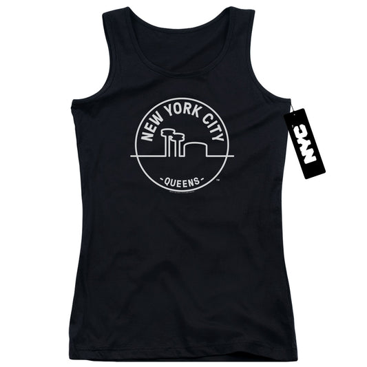 New York City See Nyc Queens Womens Tank Top Shirt Black