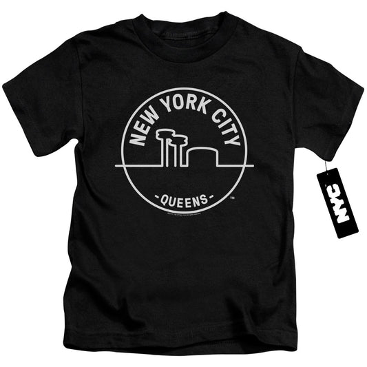 New York City See Nyc Queens Juvenile Kids Youth T Shirt Black