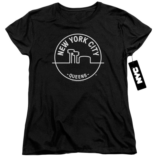 New York City See Nyc Queens Womens T Shirt Black