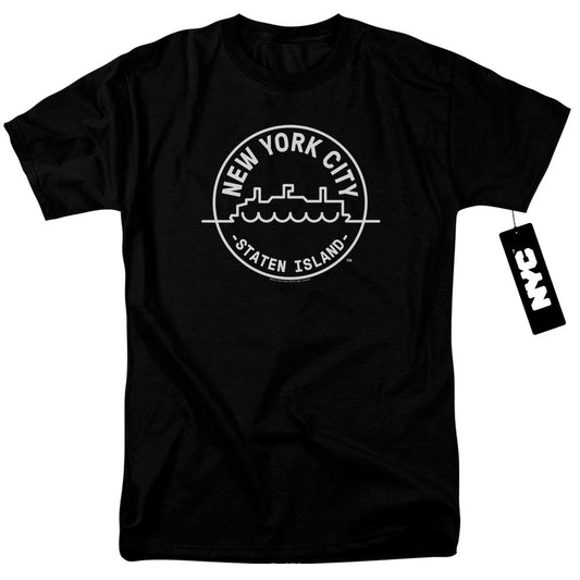 New York City See Nyc Staten Island Mens T Shirt Black