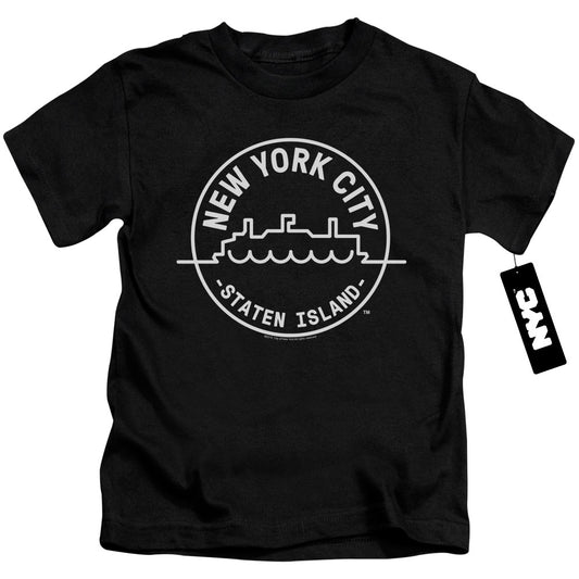 New York City See Nyc Staten Island Juvenile Kids Youth T Shirt Black