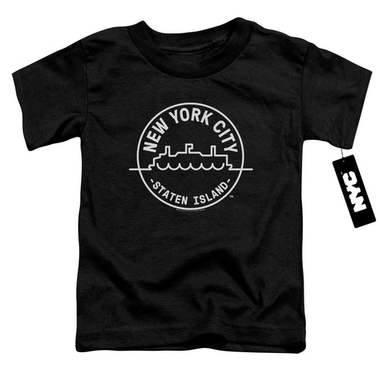 New York City See Nyc Staten Island Toddler Kids Youth T Shirt Black