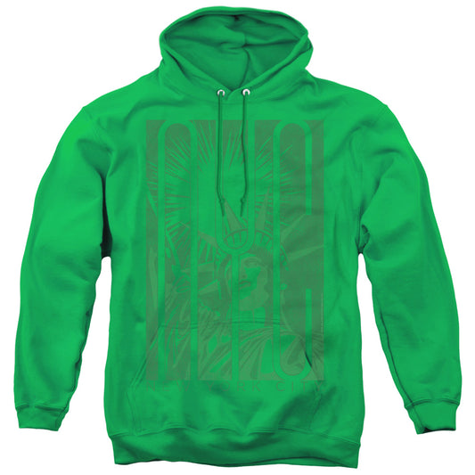 New York City Liberty Mens Hoodie Kelly Green