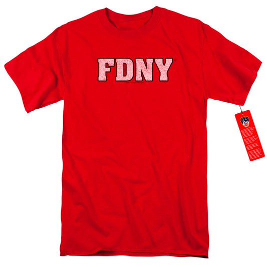 New York City Fdny Mens T Shirt Red