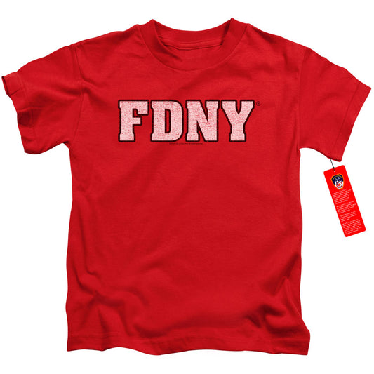 New York City Fdny Juvenile Kids Youth T Shirt Red