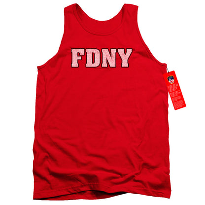 New York City Fdny Mens Tank Top Shirt Red