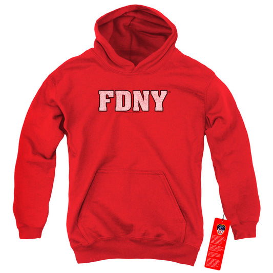 New York City Fdny Kids Youth Hoodie Red