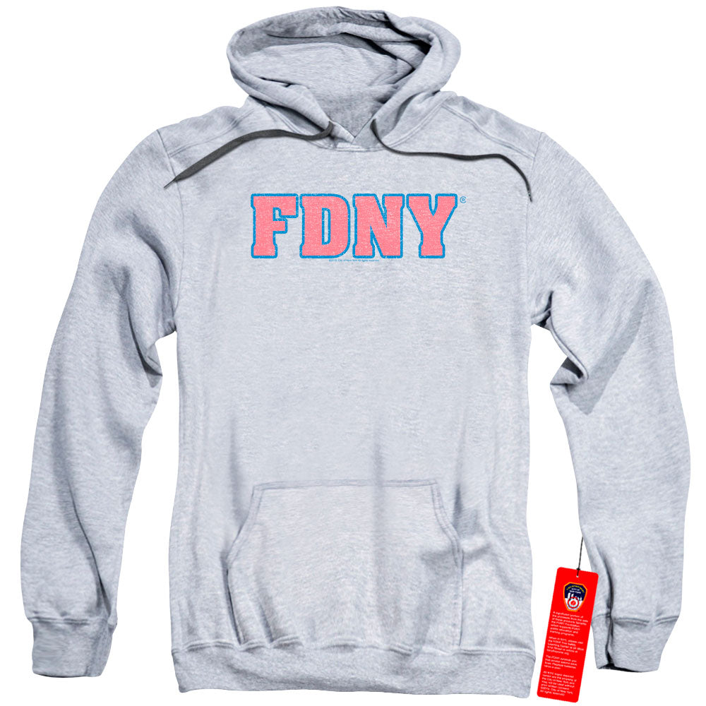 New York City Fdny Mens Hoodie Athletic Heather