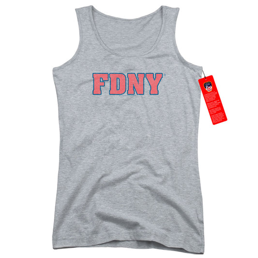 New York City Fdny Womens Tank Top Shirt Athletic Heather