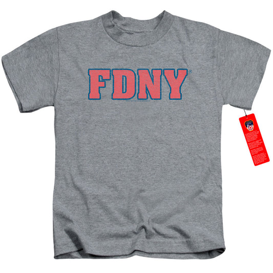 New York City Fdny Juvenile Kids Youth T Shirt Athletic Heather