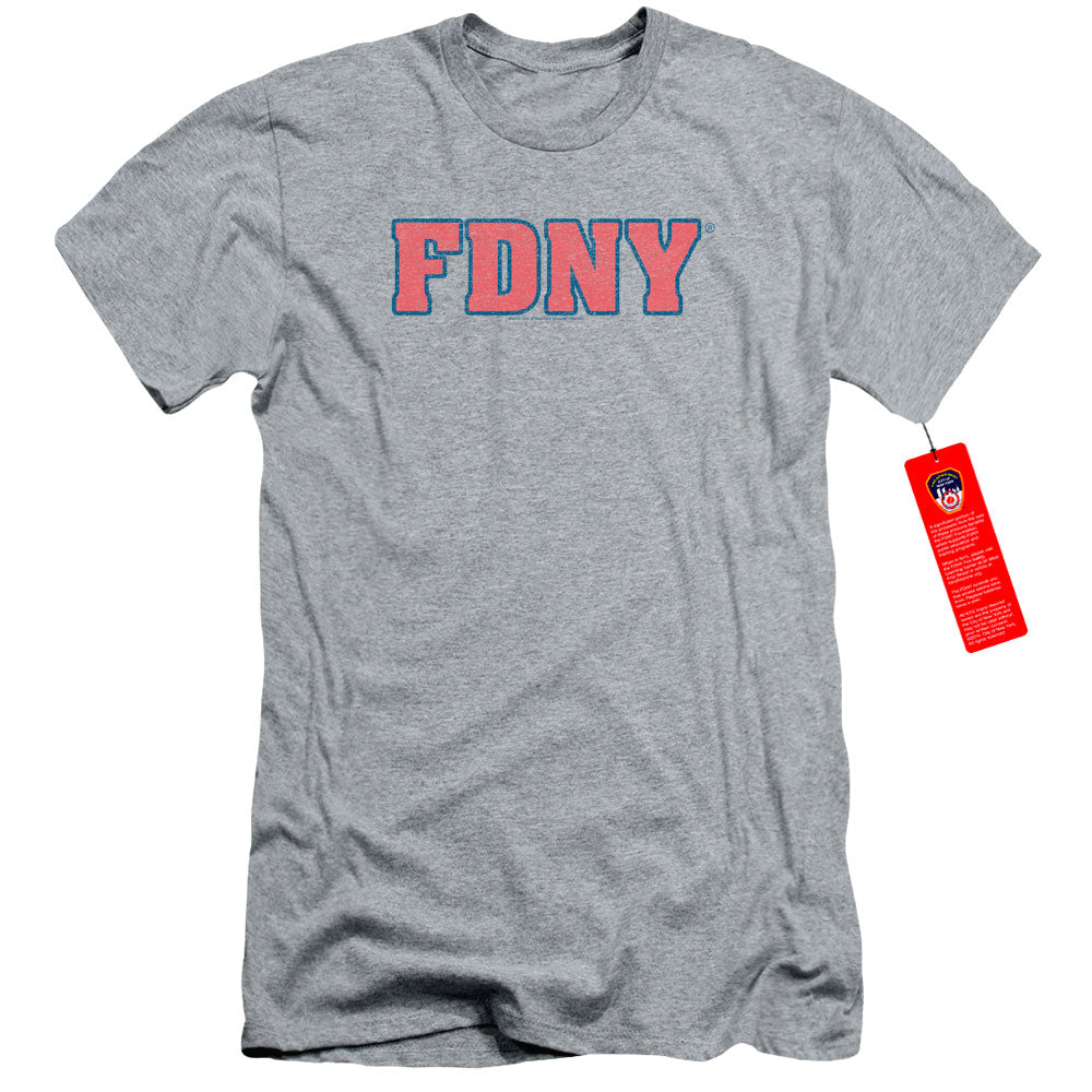 New York City Fdny Slim Fit Mens T Shirt Athletic Heather