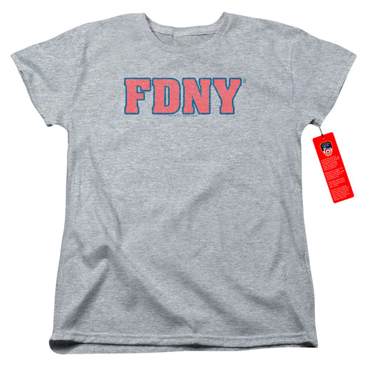 New York City Fdny Womens T Shirt Athletic Heather