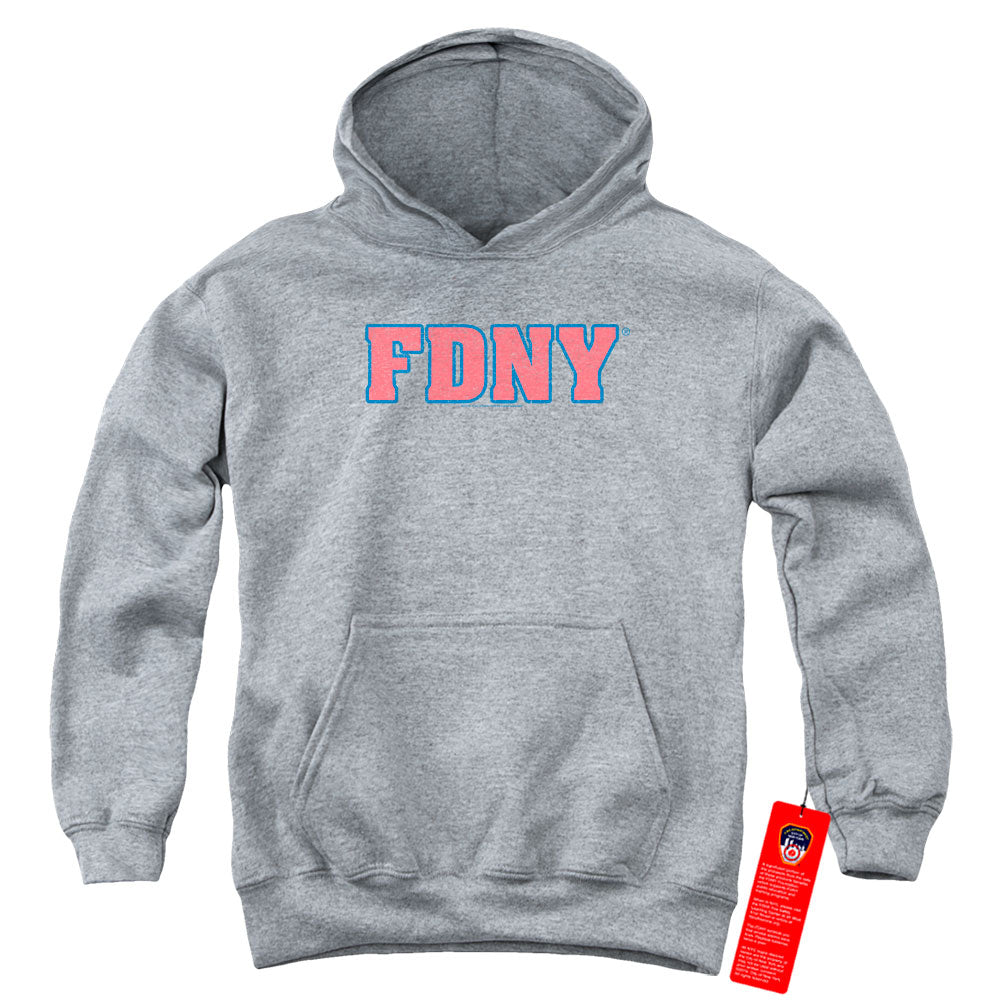 New York City Fdny Kids Youth Hoodie Athletic Heather