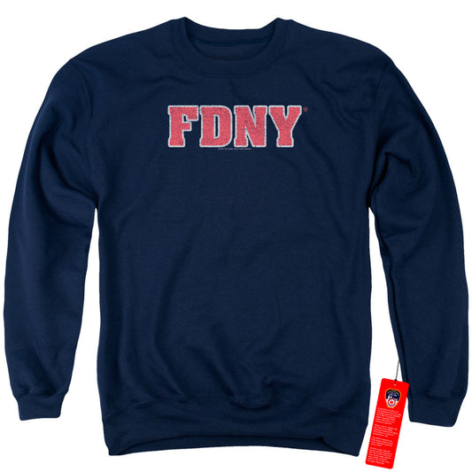 New York City Fdny Mens Crewneck Sweatshirt Navy