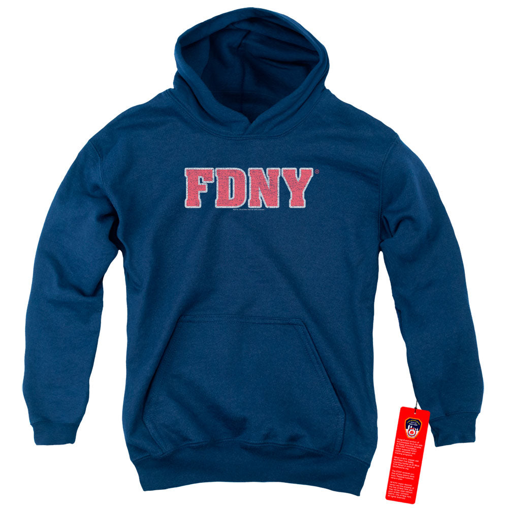 New York City Fdny Kids Youth Hoodie Navy