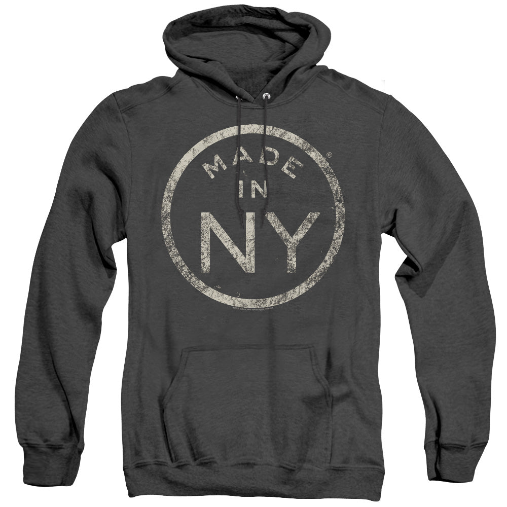 New York City Ny Made Heather Mens Hoodie Black