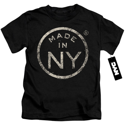 New York City Ny Made Juvenile Kids Youth T Shirt Black